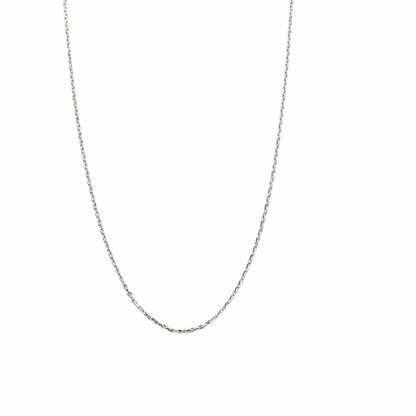 Chaîne fine en argent sterling 925 avec extension et fermoir ressort