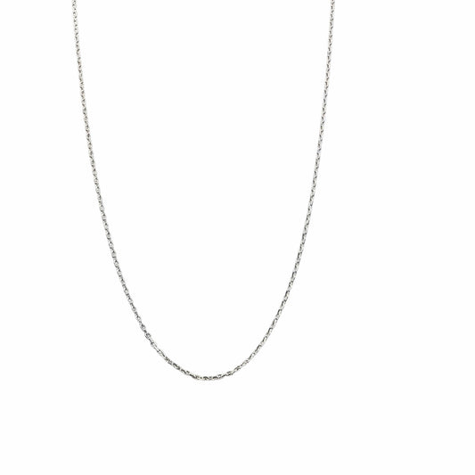 Chaîne fine en argent sterling 925 avec extension et fermoir ressort
