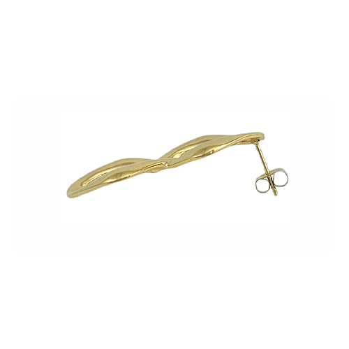 Chaîne d'Or – Boucle d’Oreille Maillon Sculpté - Alberto Bijoux