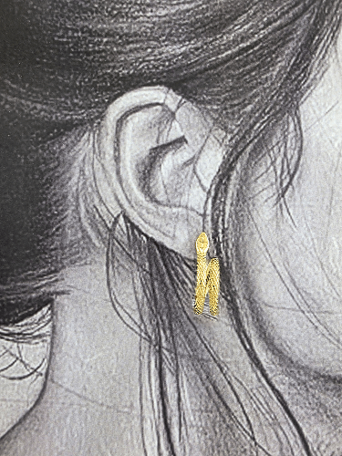 Cobra Twist – Boucles Serpent en Acier Doré - Alberto Bijoux