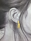 Cobra Twist – Boucles Serpent en Acier Doré