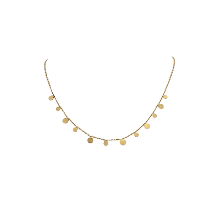 Collier “Mini Dots” – Chaîne Dorée à Pampilles - Alberto Bijoux