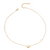 Collier doré avec pendentif en forme de cœur et petite clé assortie, présenté sur fond blanc