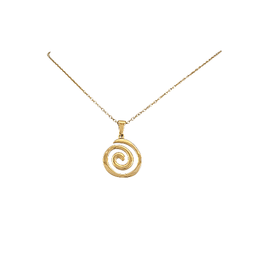 Collier “Spirale Sacrée” – Pendentif Doré Énergie - Alberto Bijoux