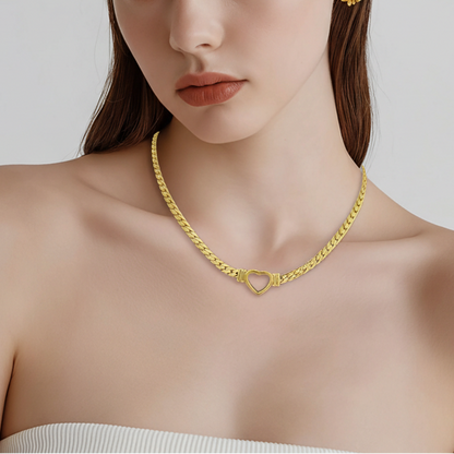 Collier “Cœur Ouvert” – Chic, bold & love - ready - Alberto Bijoux