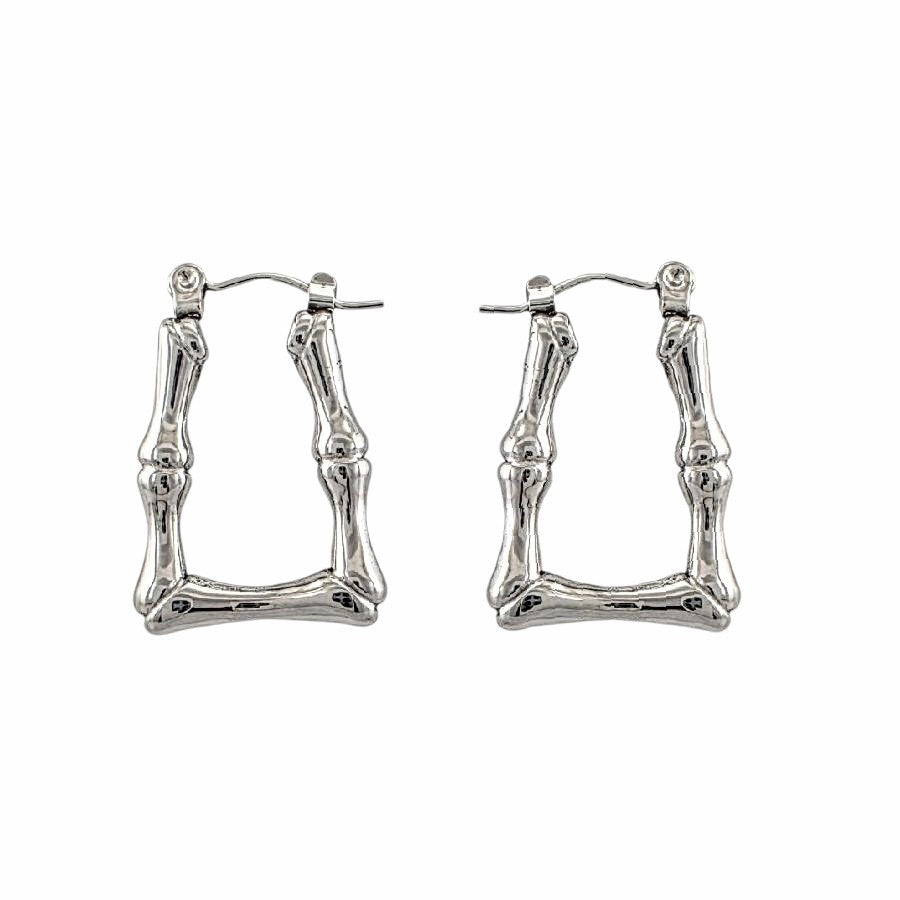 Boucles d’oreilles hypoallergéniques au design géométrique moderne, 25 x 17 mm