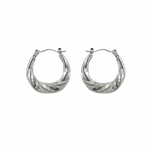 Boucles d’oreilles modernes hypoallergéniques pour femme, 22 x 23 mm.

