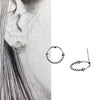 Boucles d’oreilles créoles torsadées en argent sterling 925 – Alberto Bijoux Montréal