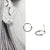 Boucles d’oreilles créoles torsadées en argent sterling 925 – Alberto Bijoux Montréal