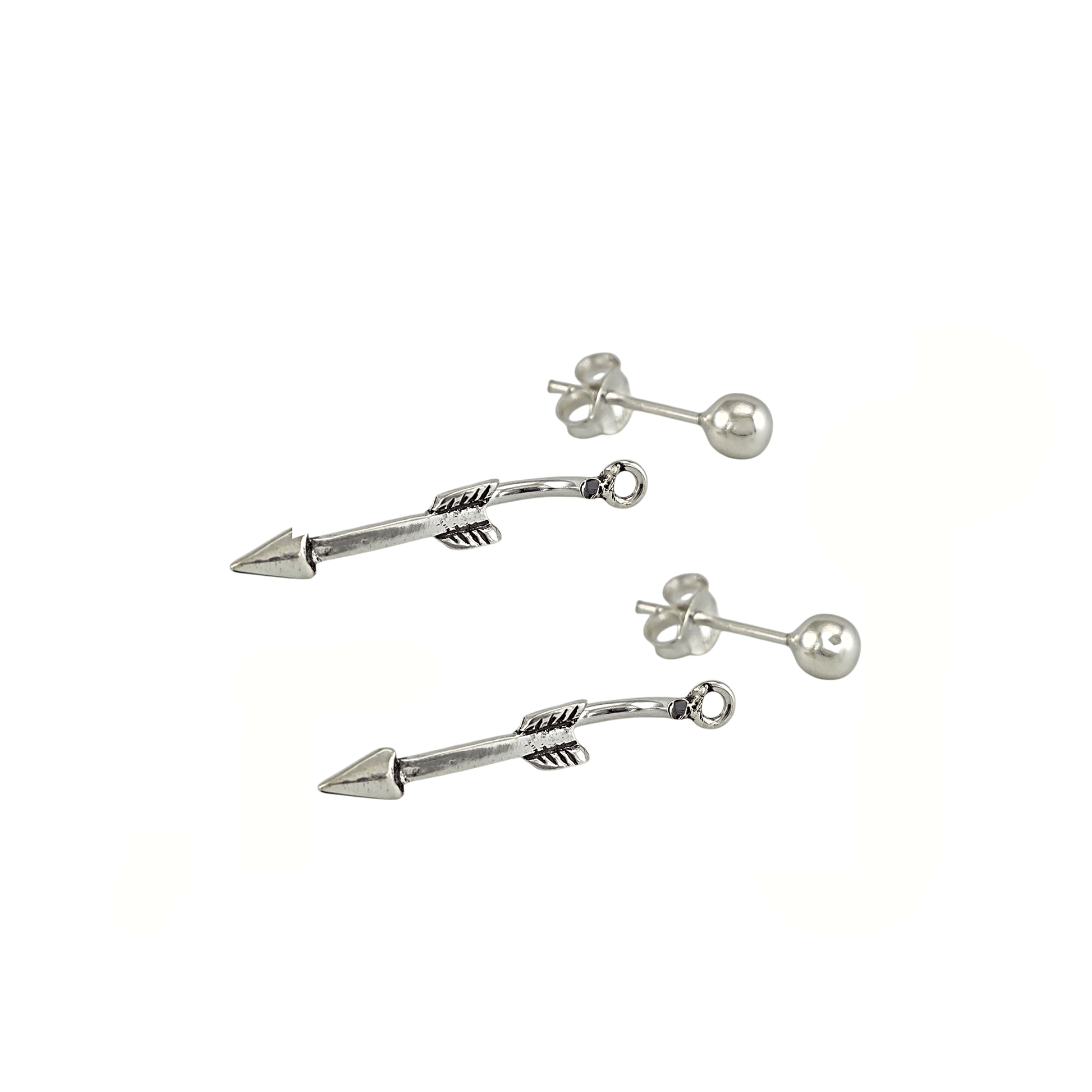 Boucles d’oreilles flèche en argent 925 - Alberto Bijoux