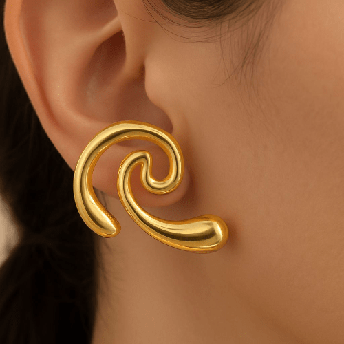 Élan Doré – Boucles Sculpturales - Alberto Bijoux