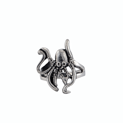 Kraken – Bague Pieuvre en Argent Sterling 925 - Alberto Bijoux