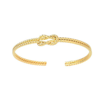 Lien Doré – Jonc Nœud Minimaliste - Alberto Bijoux