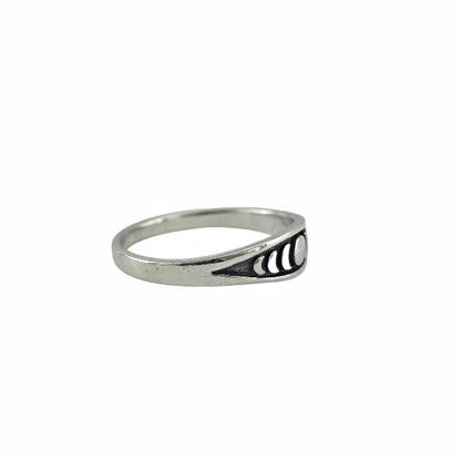 Lunara – Bague Phases de Lune en Argent Sterling 925 - Alberto Bijoux