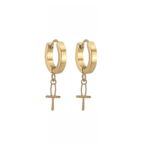 Mini Huggies Ankh Dorées - Alberto Bijoux