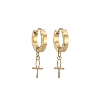 Mini Huggies Ankh Dorées - Alberto Bijoux