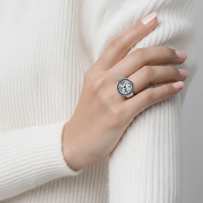 Montre Bague Papillon Ajustable – Finition Dorée - Alberto Bijoux