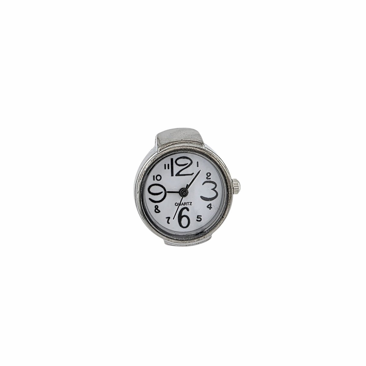 Montre Bague Classique Ajustable – Cadran Blanc Moderne - Alberto Bijoux