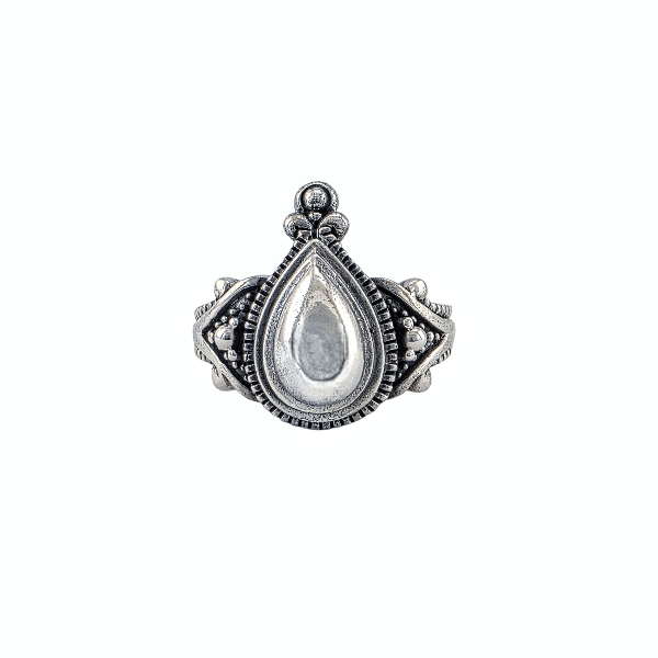 Nayla – Bague Goutte Orientale en Argent Sterling 925 - Alberto Bijoux