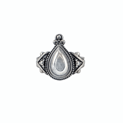 Nayla – Bague Goutte Orientale en Argent Sterling 925 - Alberto Bijoux