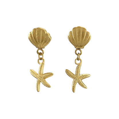 Océana – Boucles Coquillage & Étoile de Mer - Alberto Bijoux