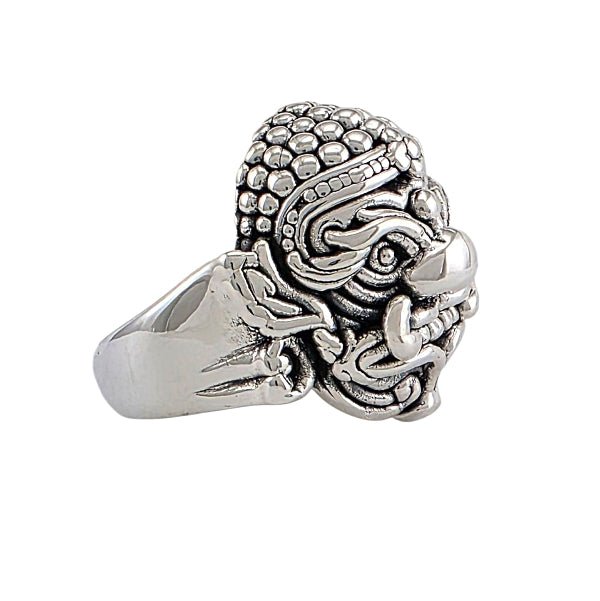 "Oni Sacré" - Bague Argent Figure Japonaise Mythique - Alberto Bijoux