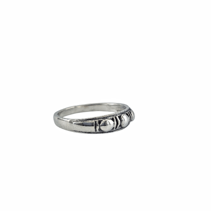 Orion – Bague Argent Sterling 925 à Motifs Martelés - Alberto Bijoux