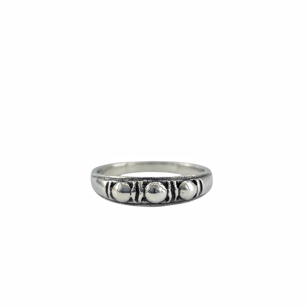 Orion – Bague Argent Sterling 925 à Motifs Martelés - Alberto Bijoux