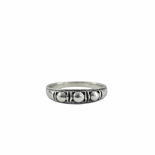 Orion – Bague Argent Sterling 925 à Motifs Martelés - Alberto Bijoux