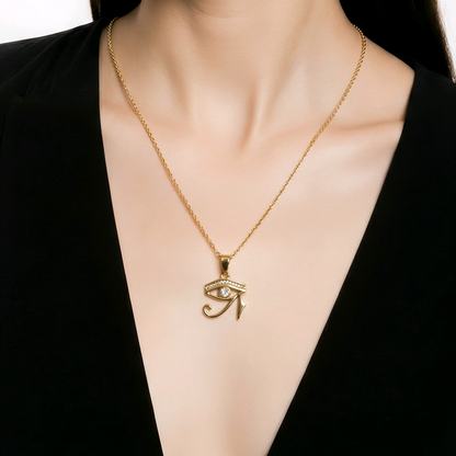 Pendentif égyptien doré hypoallergénique sans nickel résistant à l'eau – Alberto Bijoux Montréal
