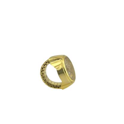Montre Bague Papillon Ajustable – Finition Dorée - Alberto Bijoux
