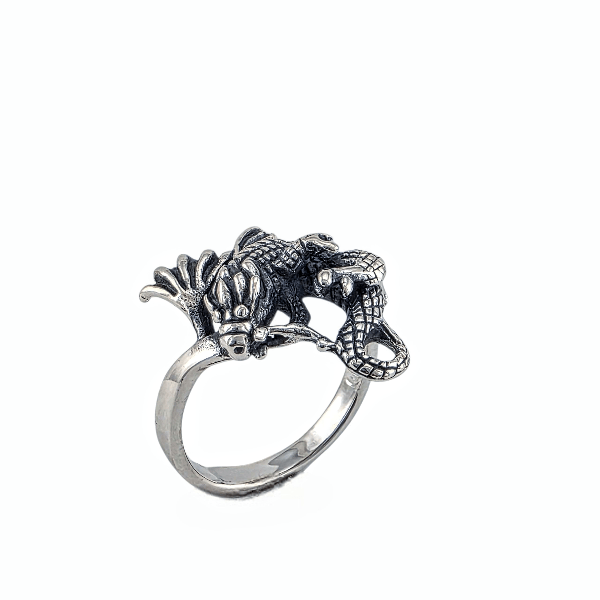 Ryuu – Bague Dragon en Argent Sterling 925 - Alberto Bijoux