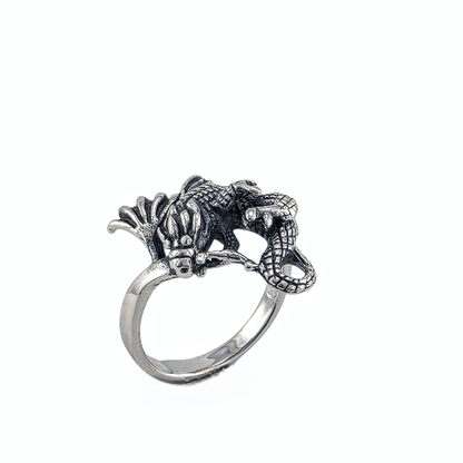 Ryuu – Bague Dragon en Argent Sterling 925 - Alberto Bijoux