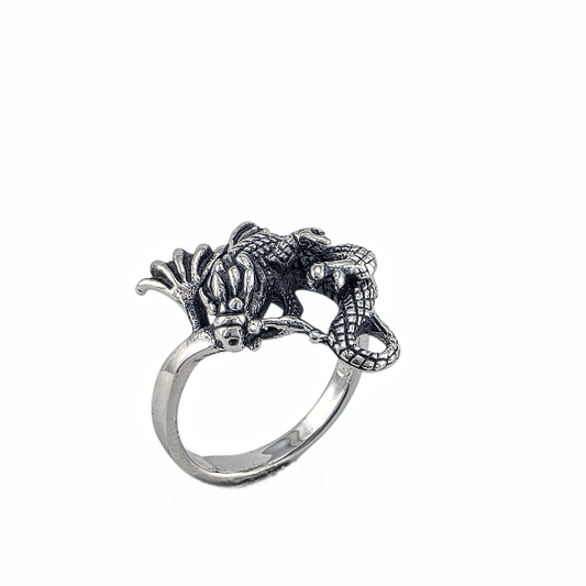 Ryuu – Bague Dragon en Argent Sterling 925 - Alberto Bijoux