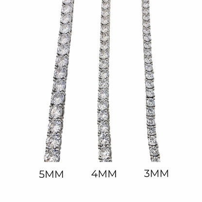 AAA Tennis Bracelet – Cubic Zirconia &amp; Triple Security Clasp 