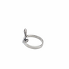Bague serpent zen en argent sterling 925 chez Alberto Bijoux. Design minimaliste contemporain, écailles texturées. Tailles 5-9. Style moderne raffiné.