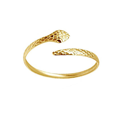 Serpent Doré – Bangle Ouvert Style Serpent - Alberto Bijoux