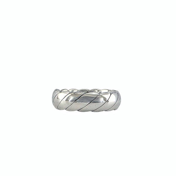 Bague torsadée en argent sterling 925 Siena – Bague élégante Alberto Bijoux Montréal