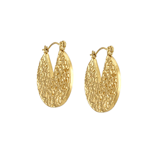 Solaréa – Créoles Martelées Dorées - Alberto Bijoux