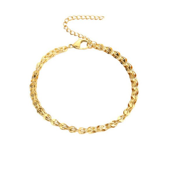 Soleil Twist – Bracelet Souple Maille Torsad - Alberto Bijoux