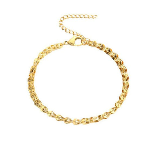 Soleil Twist – Bracelet Souple Maille Torsad - Alberto Bijoux