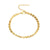 Bracelet doré souple en maille torsadée pour femme, alliant confort et éclat. Un bijou chic et lumineux signé Alberto Bijoux, parfait pour un look ensoleillé et moderne.
