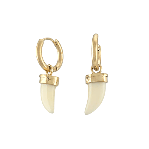 Talisca – Mini Créoles Croc Doré - Alberto Bijoux