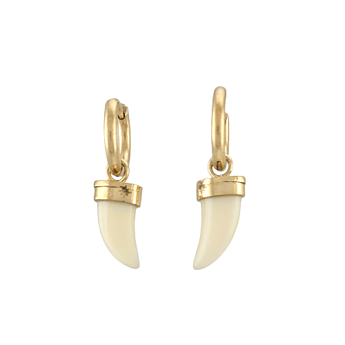 Talisca – Mini Créoles Croc Doré - Alberto Bijoux