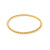 Bracelet bangle rigide doré pour femme, avec finition tressée brillante. Un bijou élégant et tendance signé Alberto Bijoux, parfait pour compléter un look raffiné.