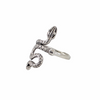 Bague vipère en argent sterling 925 chez Alberto Bijoux. Écailles diamantées détaillées, design hypnotique. Tailles 5-10. Collection serpent exclusive.