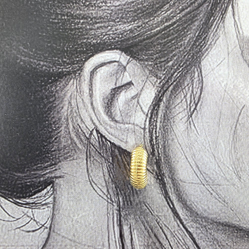XXL Sculpted Hoop Earrings