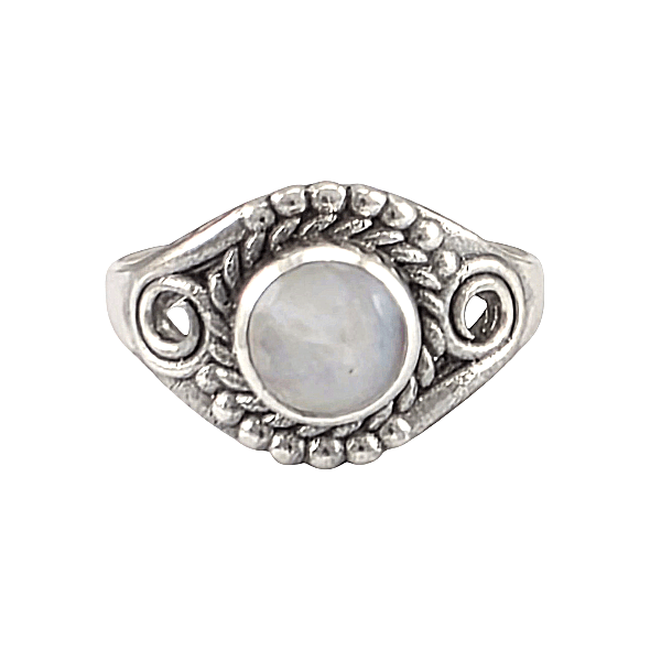Bague Lyra - Nacre Argent Sterling Vintage - Alberto Bijoux