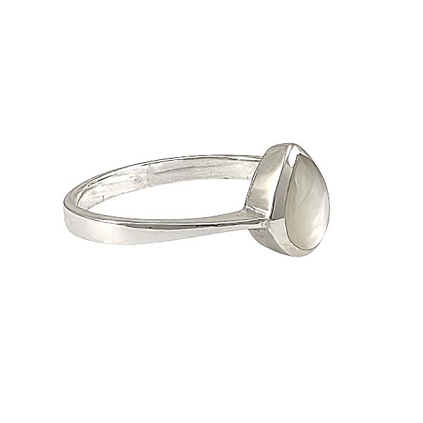 Bague Goutte Nacre de Perle - Argent Sterling 925 - Alberto Bijoux