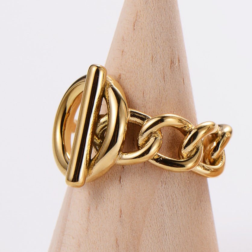 Bague "Épure" – Bombée Dorée Minimaliste (Tailles 6 à 9) - Alberto Bijoux